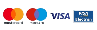 Mastercard, Maestro, Visa